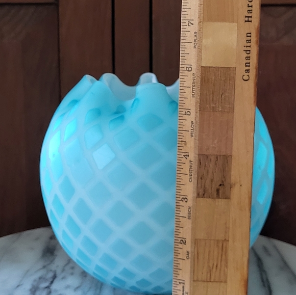 Antique Glass Rose Vase - Picture 7 of 15